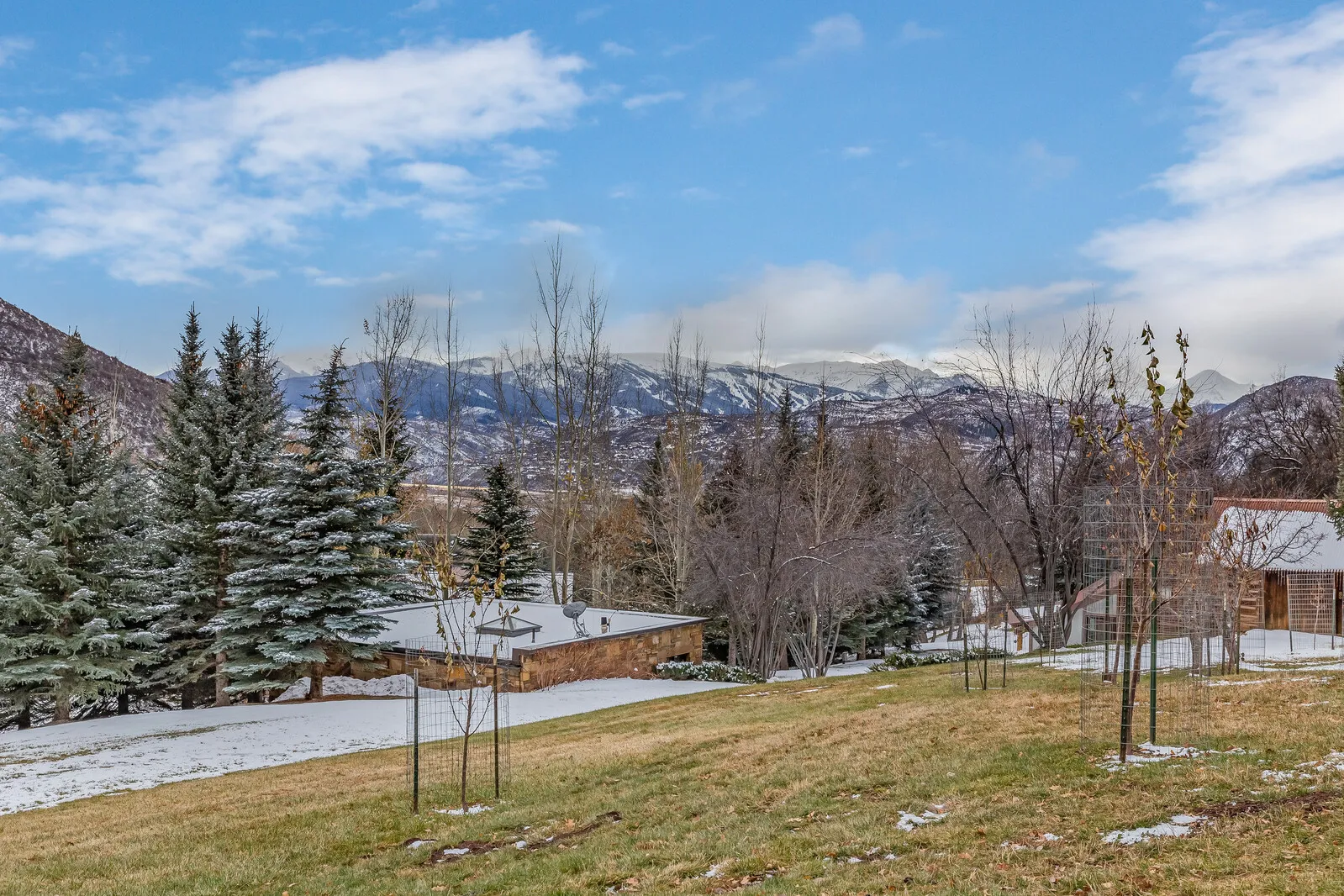 Looking up-valley after a dusting